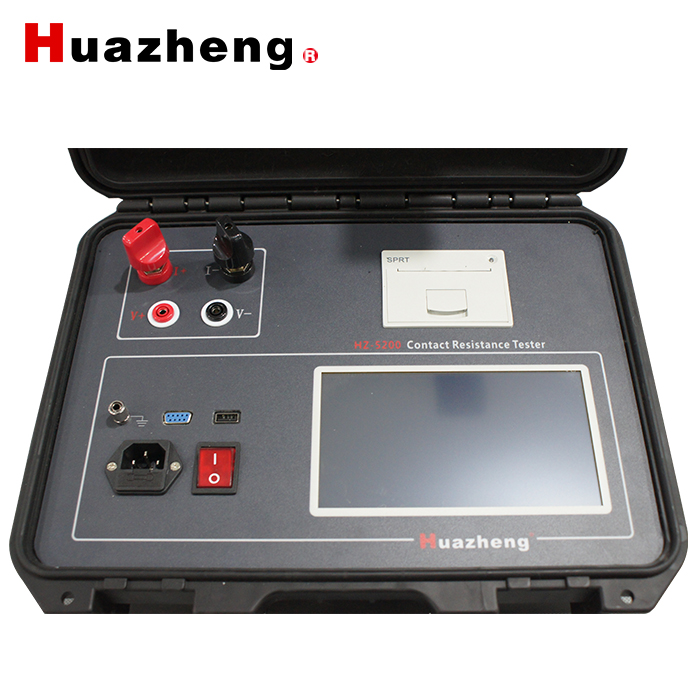 HZ-5200 contact resistance tester 200A contact loop resistance tester circuit breaker contact resistance meter contact resistance test sets