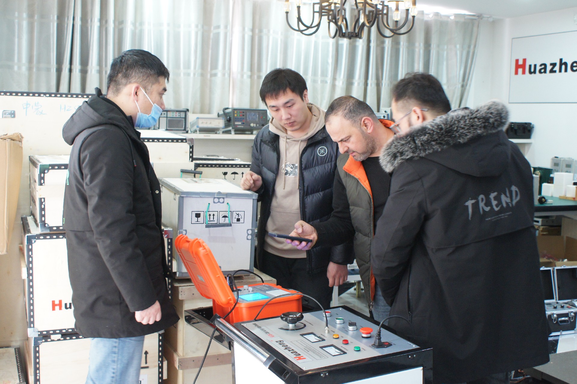 Iraqi Customers Visit of HuaZheng Cable Fault Locator